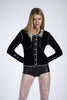 Cardigan con perle