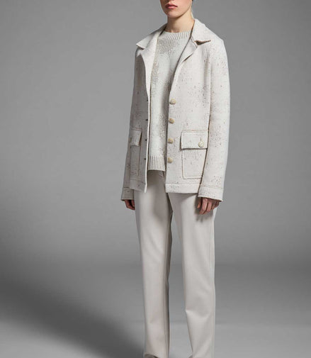 Giacca jaquard intreccio