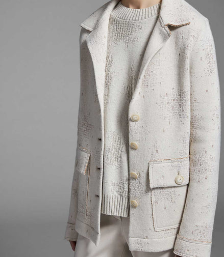 Giacca jaquard intreccio