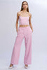 Pantalone palazzo gessato diamanti