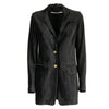 Giacca Blazer nero in velluto