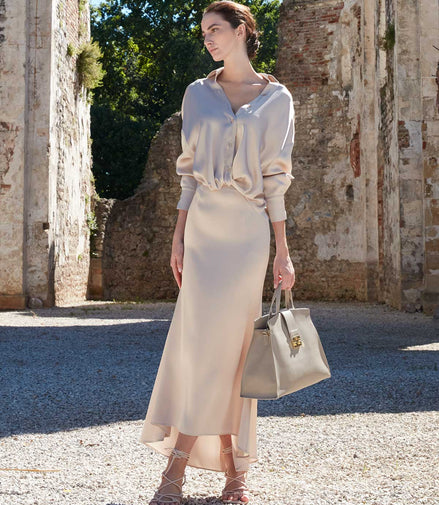 Blusa in satin