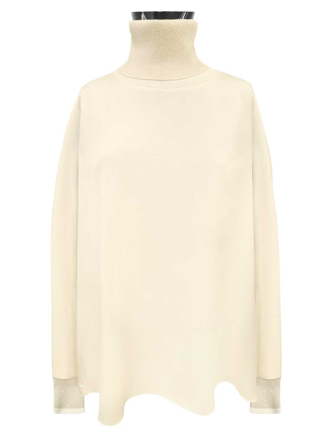 Blusa con collo alto