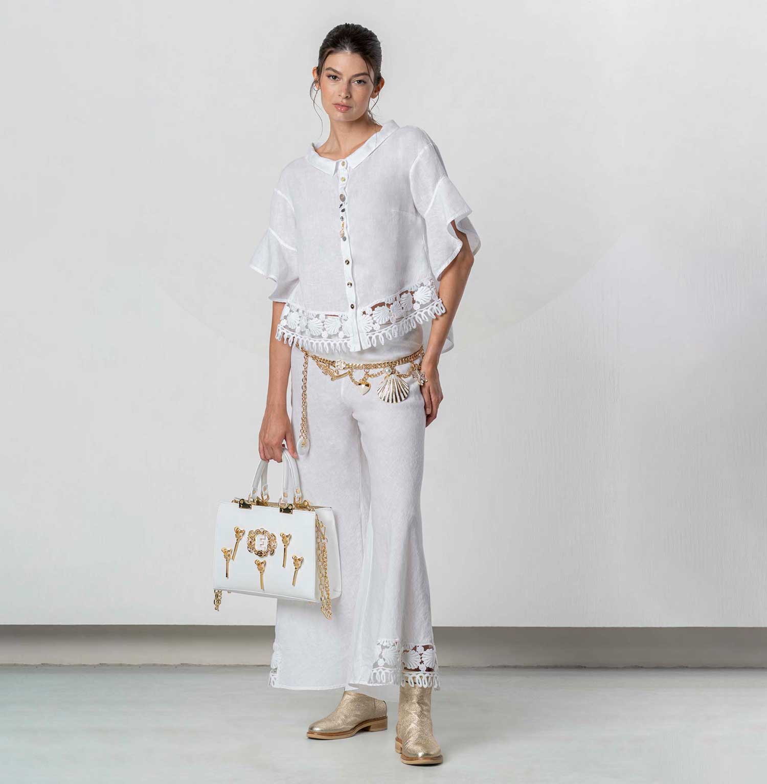 Pantaloni in lino