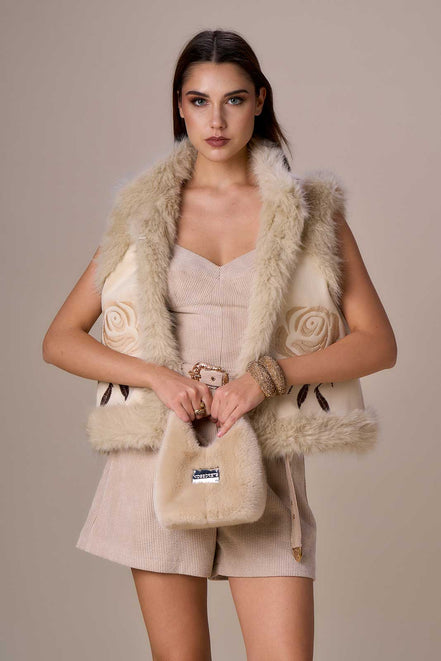 Borsa in eco pelliccia