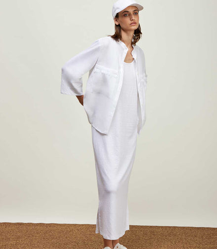 Camicia con collo alla coreana