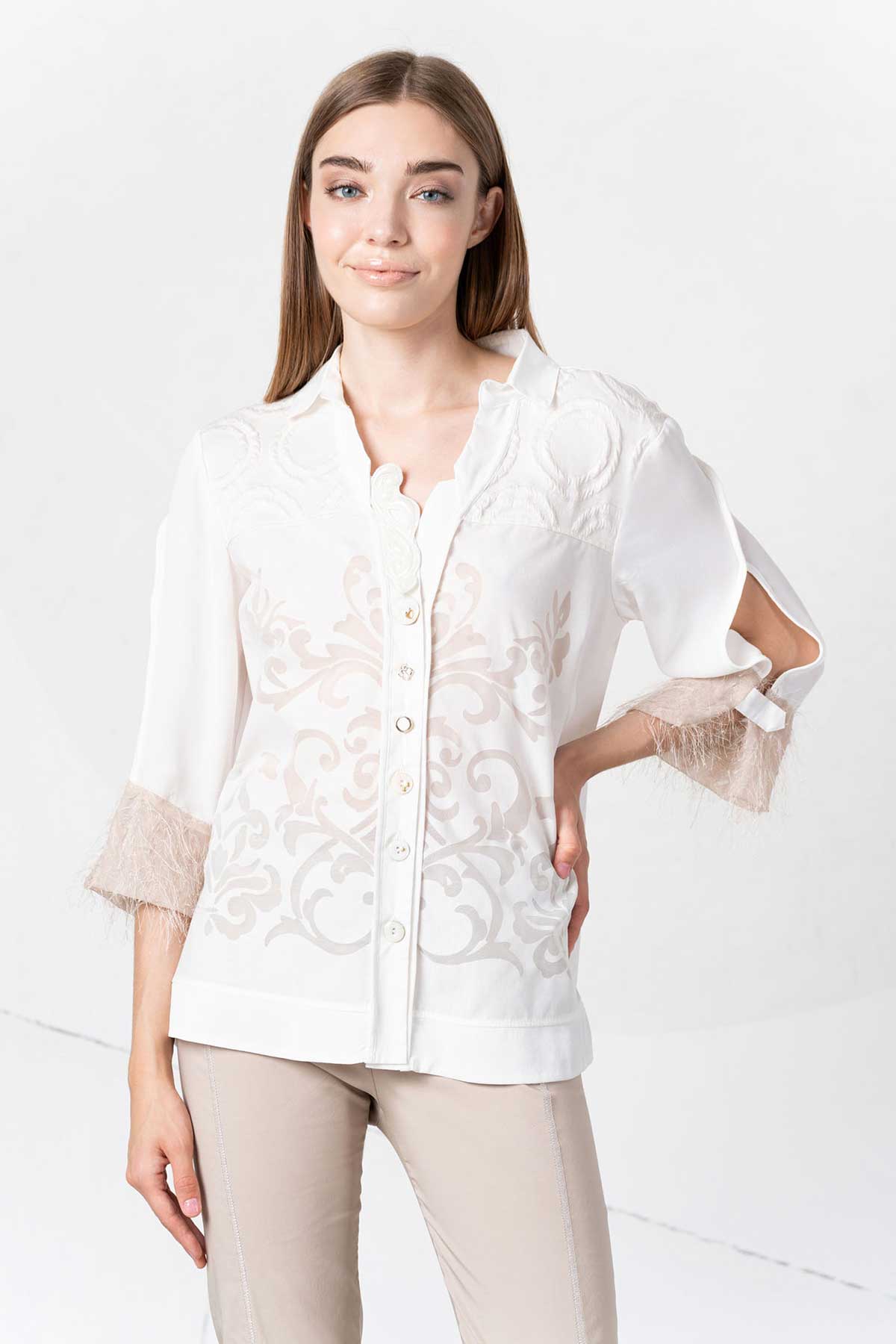 Camicia con maniche 3/4