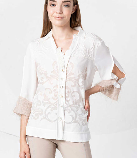 Camicia con maniche 3/4