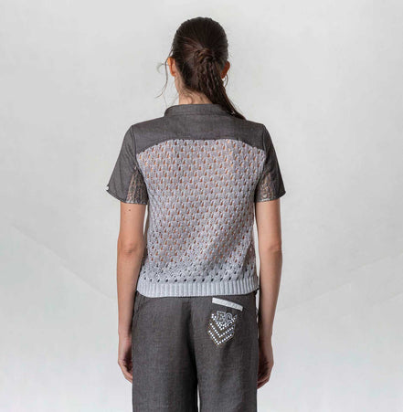Camicia con maniche corte