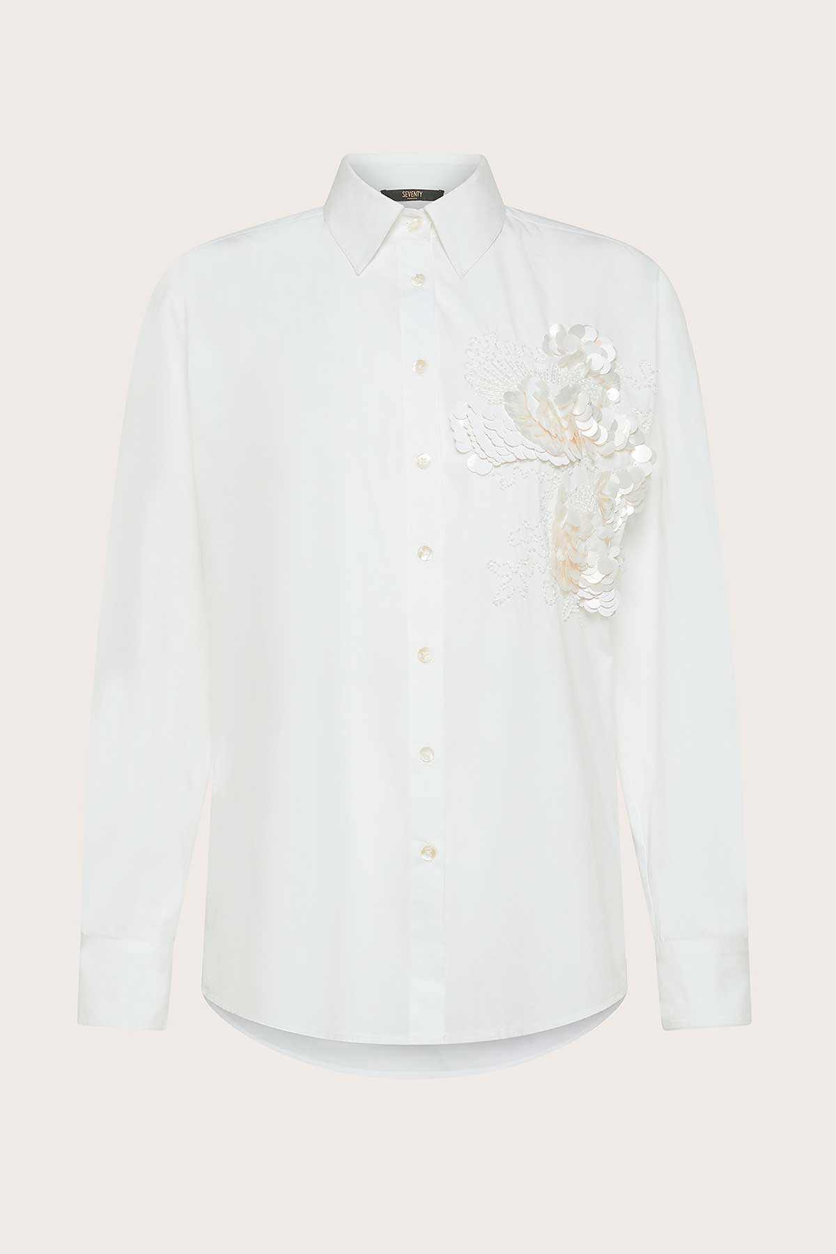 Camicia con ricamo