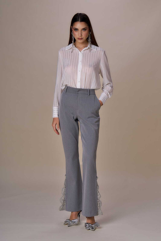 Camicia gessata diamanti