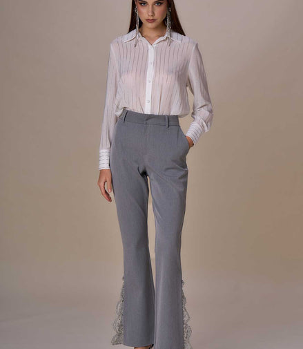 Camicia gessata diamanti