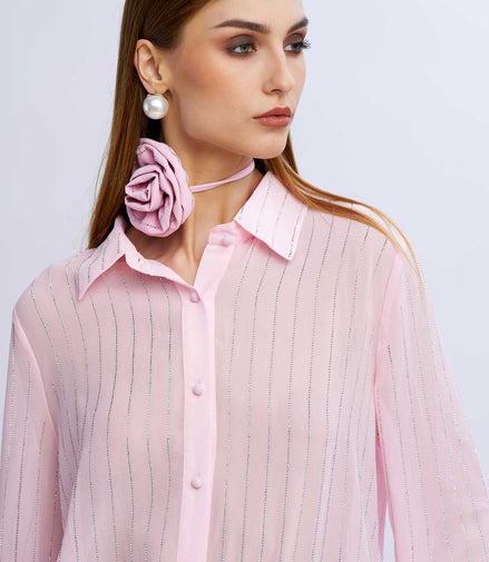 Camicia gessata diamanti
