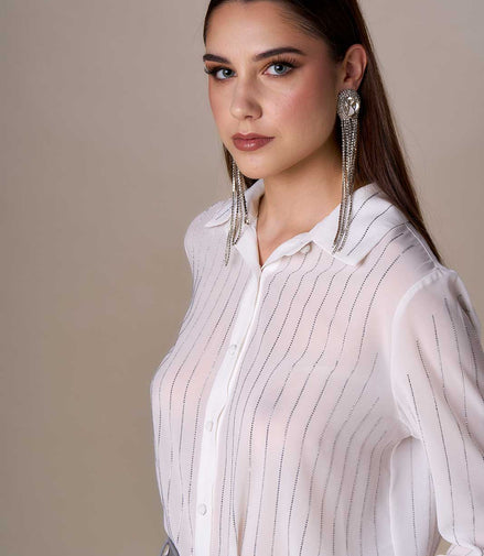 Camicia gessata diamanti