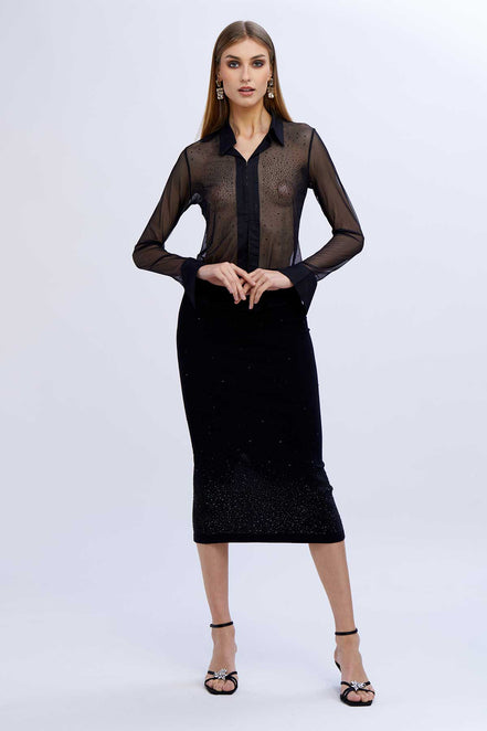 Camicia in tulle