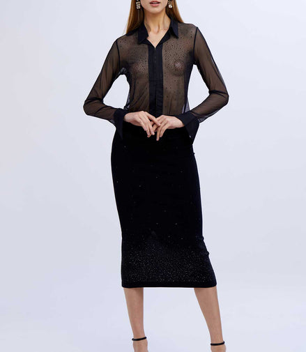 Camicia in tulle
