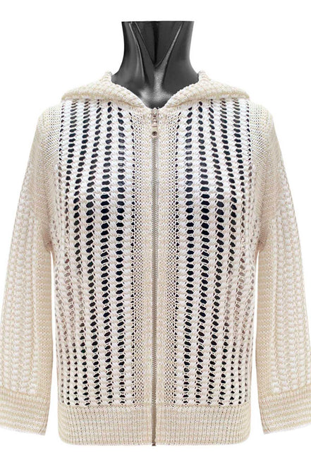 Cardigan con cappuccio