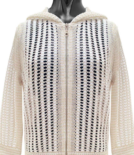 Cardigan con cappuccio