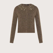 Cardigan con strass