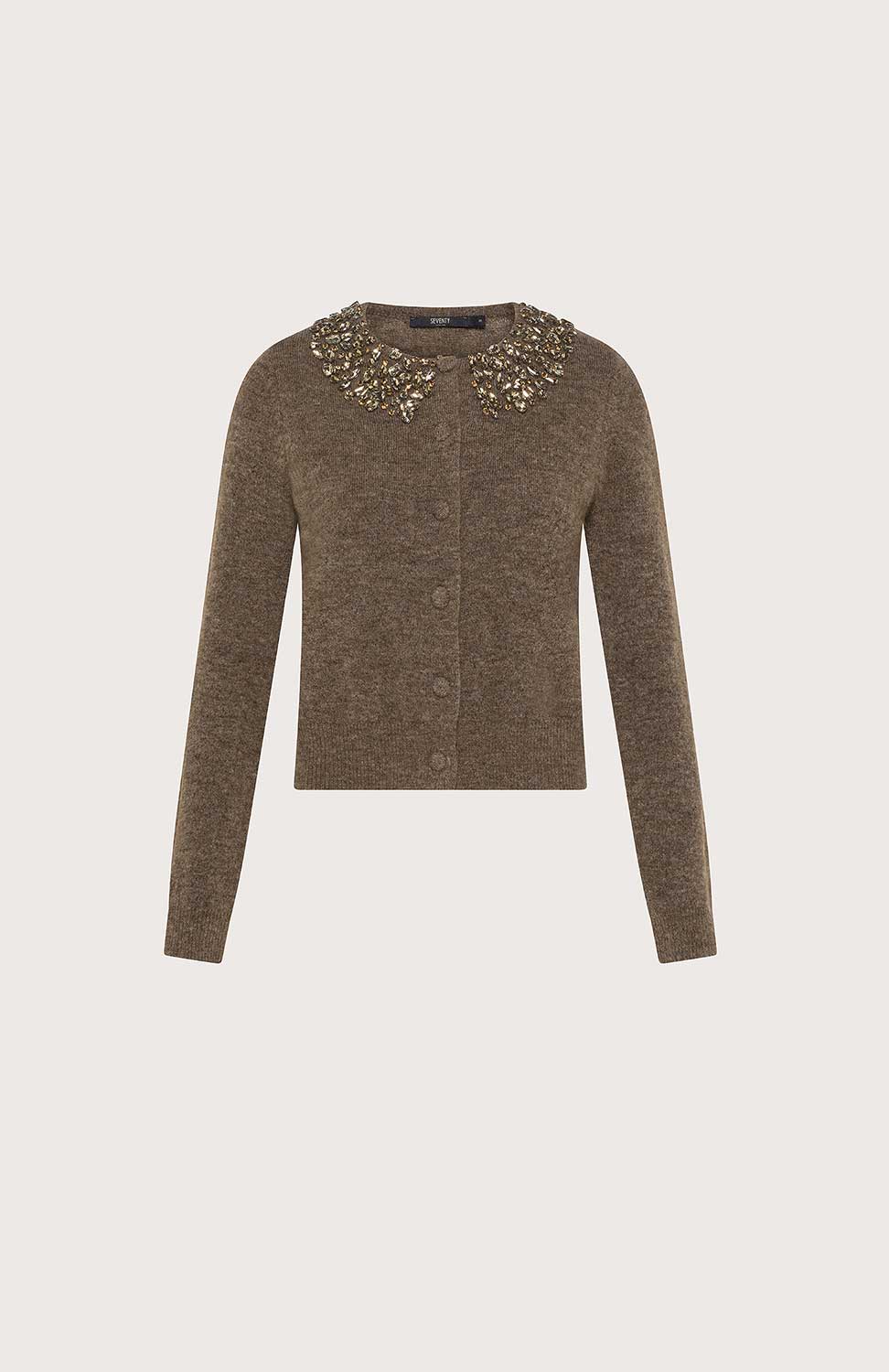 Cardigan con strass