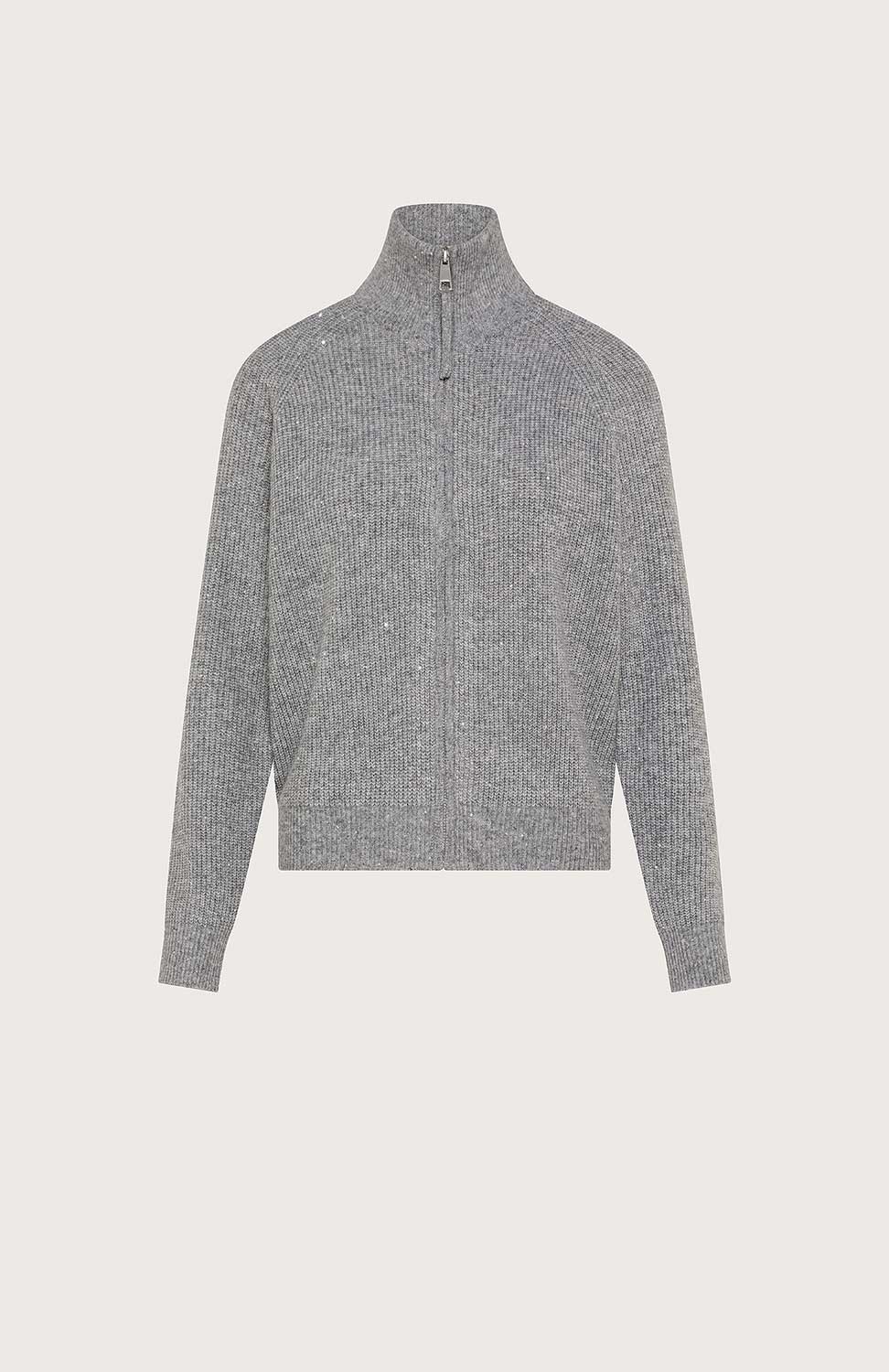 Cardigan lupetto