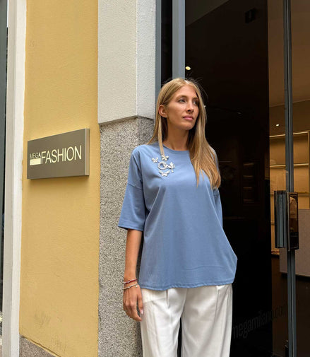 T-shirt gioiello over