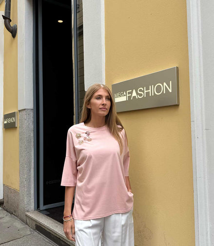 T-shirt gioiello over