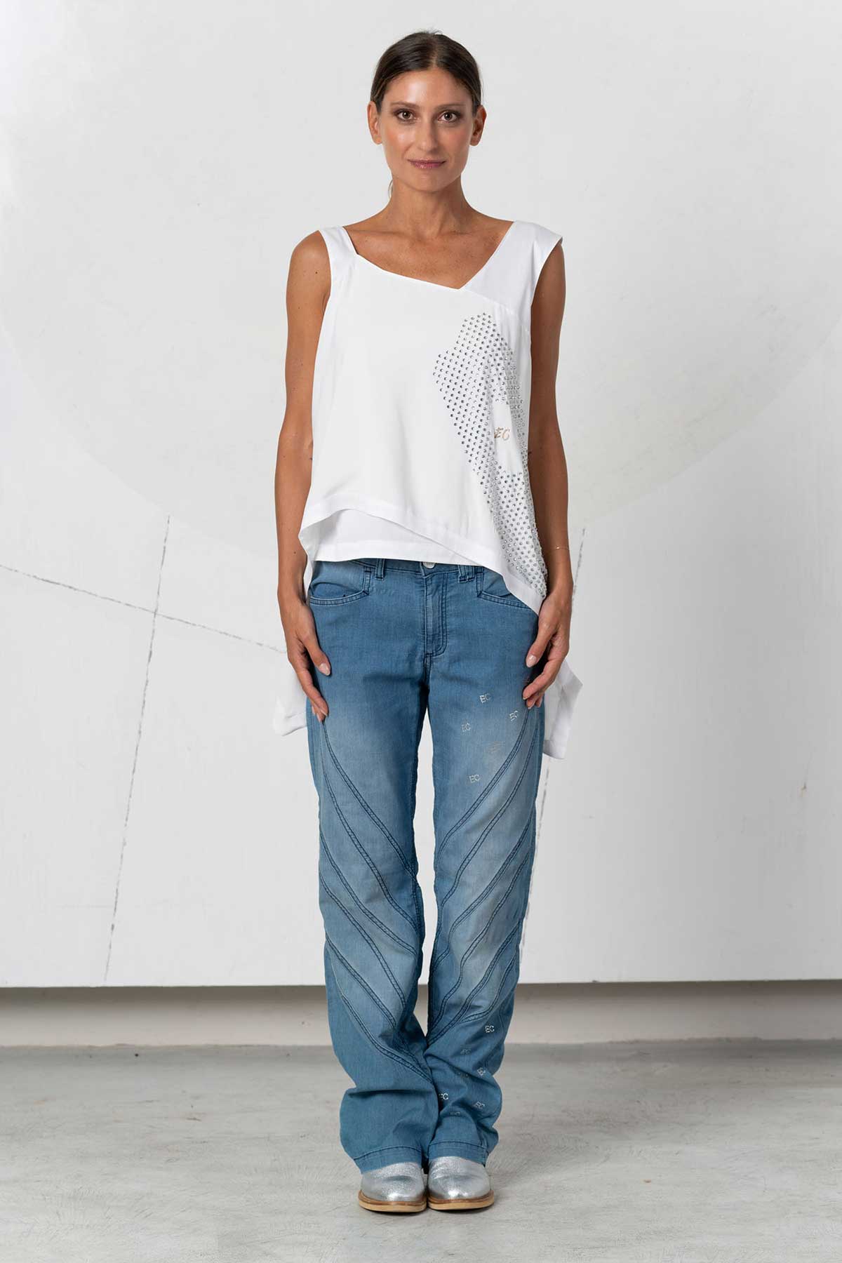 Jeans con impunture