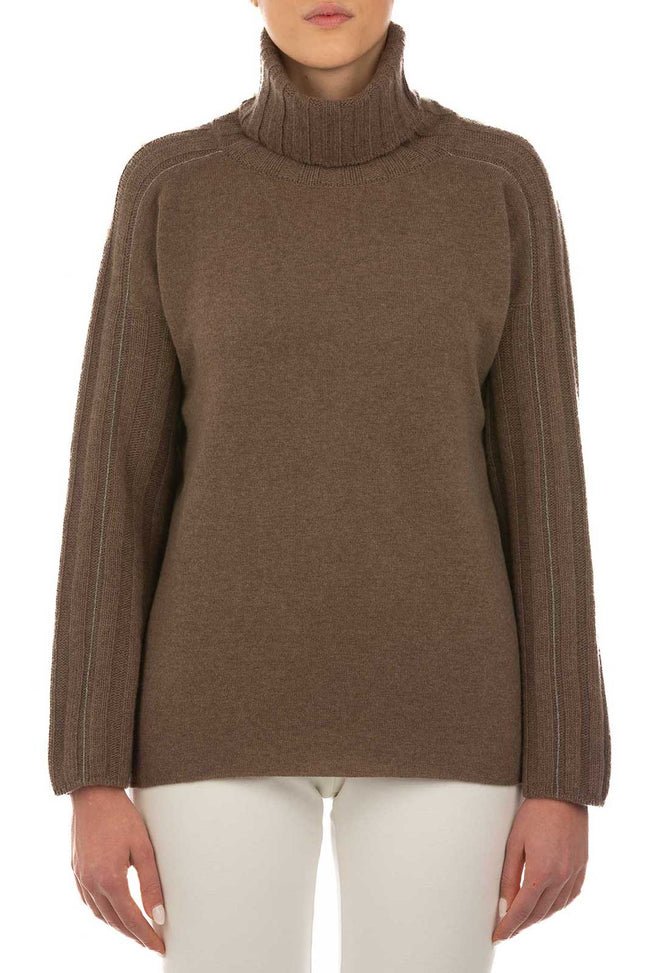 Maglia collo alto in lana