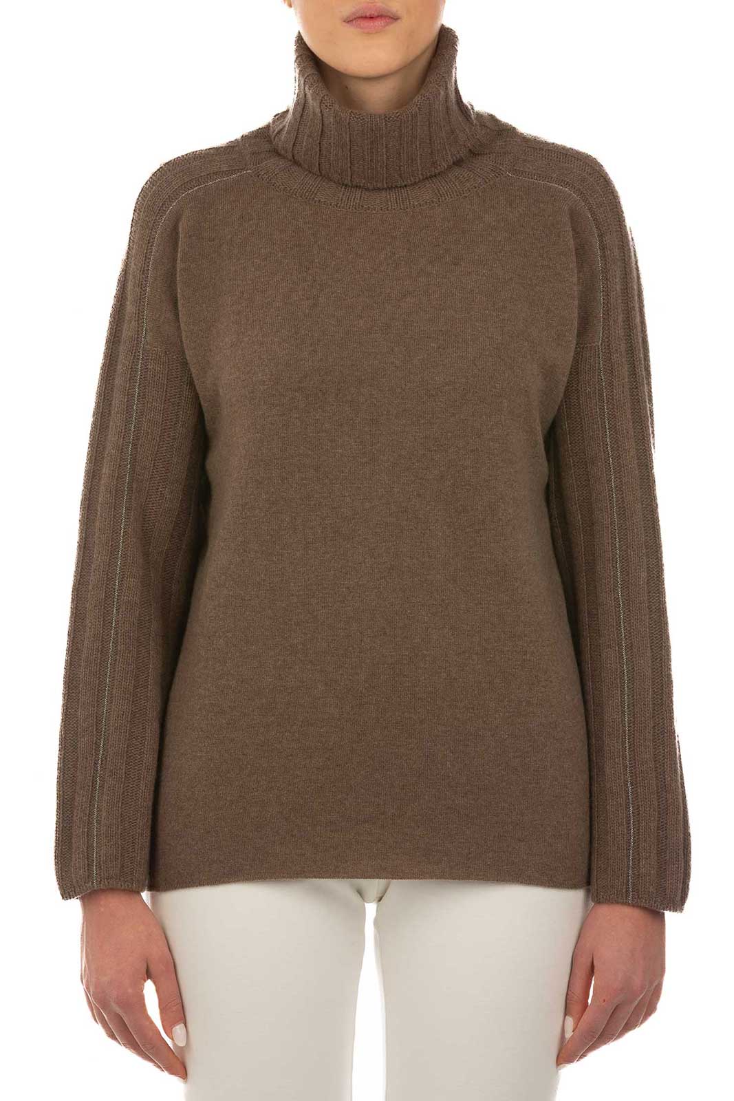 Maglia collo alto in lana