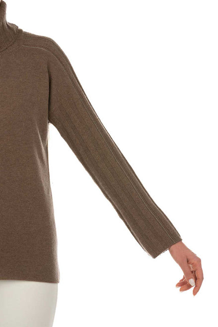 Maglia collo alto in lana