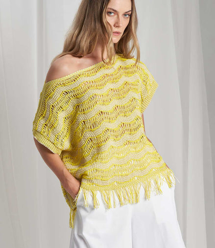 Maglia con frange