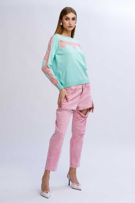Maglia inserti pizzo
