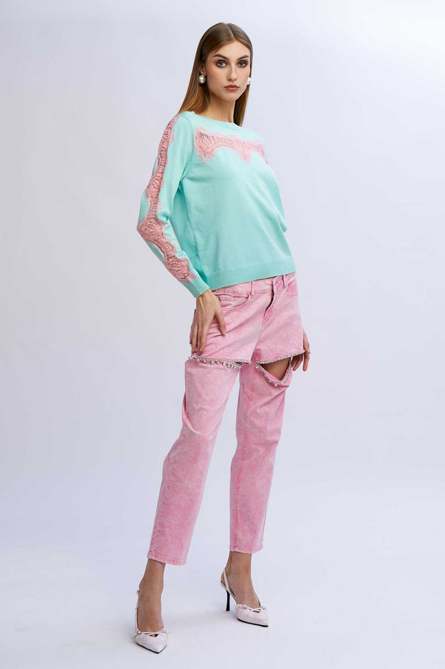 Maglia inserti pizzo