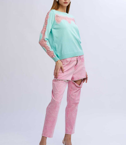 Maglia inserti pizzo