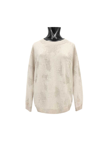 Maglia jaquard intreccio