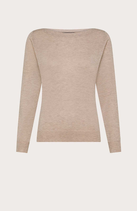 Maglia scollo a barchetta