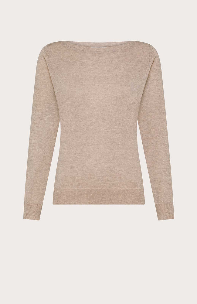 Maglia scollo a barchetta