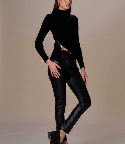 Pantalone eco pelle