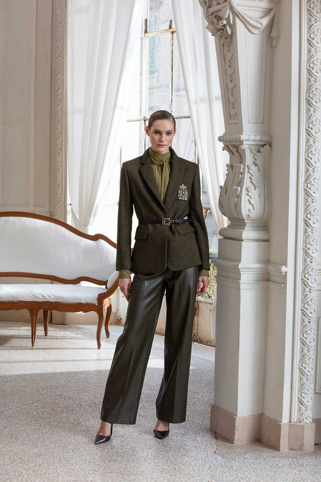 Pantalone ecopelle