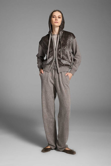 Pantalone in lana e seta
