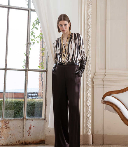 Pantalone in raso