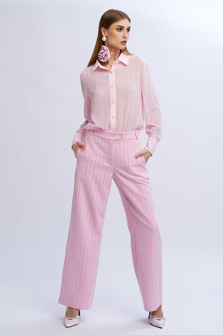 Camicia gessata diamanti