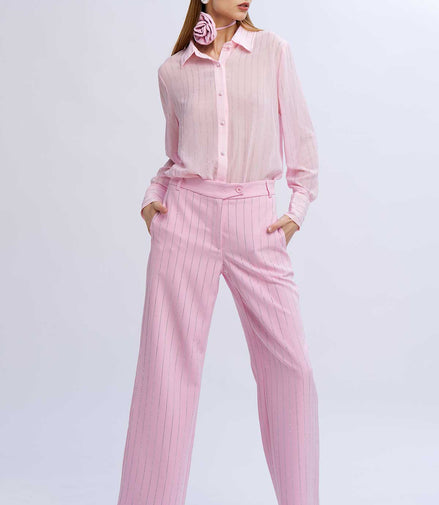 Camicia gessata diamanti