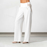 Pantaloni con inserti