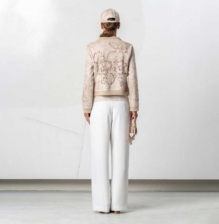 Pantaloni con inserti