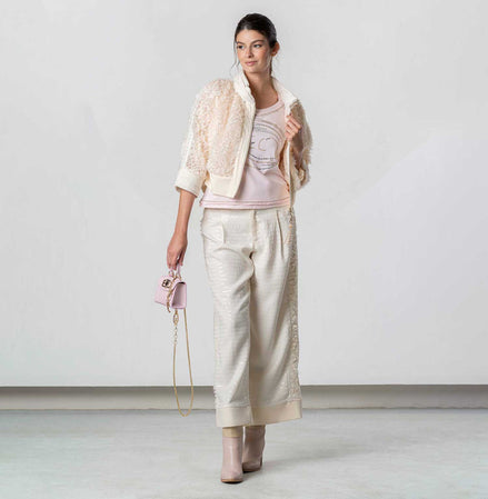 Pantaloni con paillettes