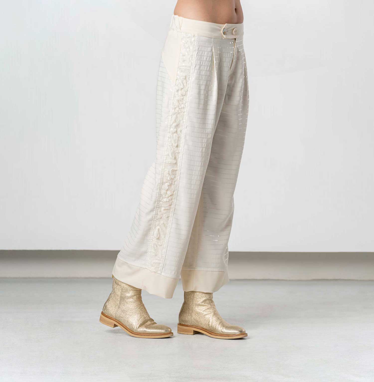 Pantaloni con paillettes