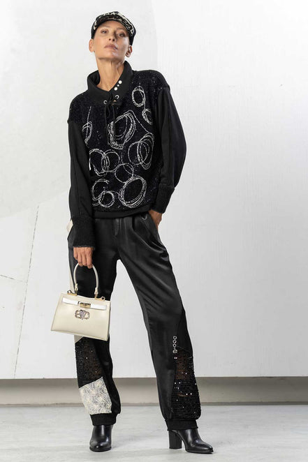 Pantaloni con polsini