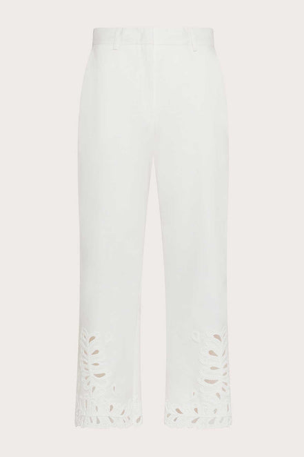 Pantaloni con ricamo